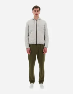 Herno Resort Bomber Jacket In Light Nylon Stretch & Light Jersey