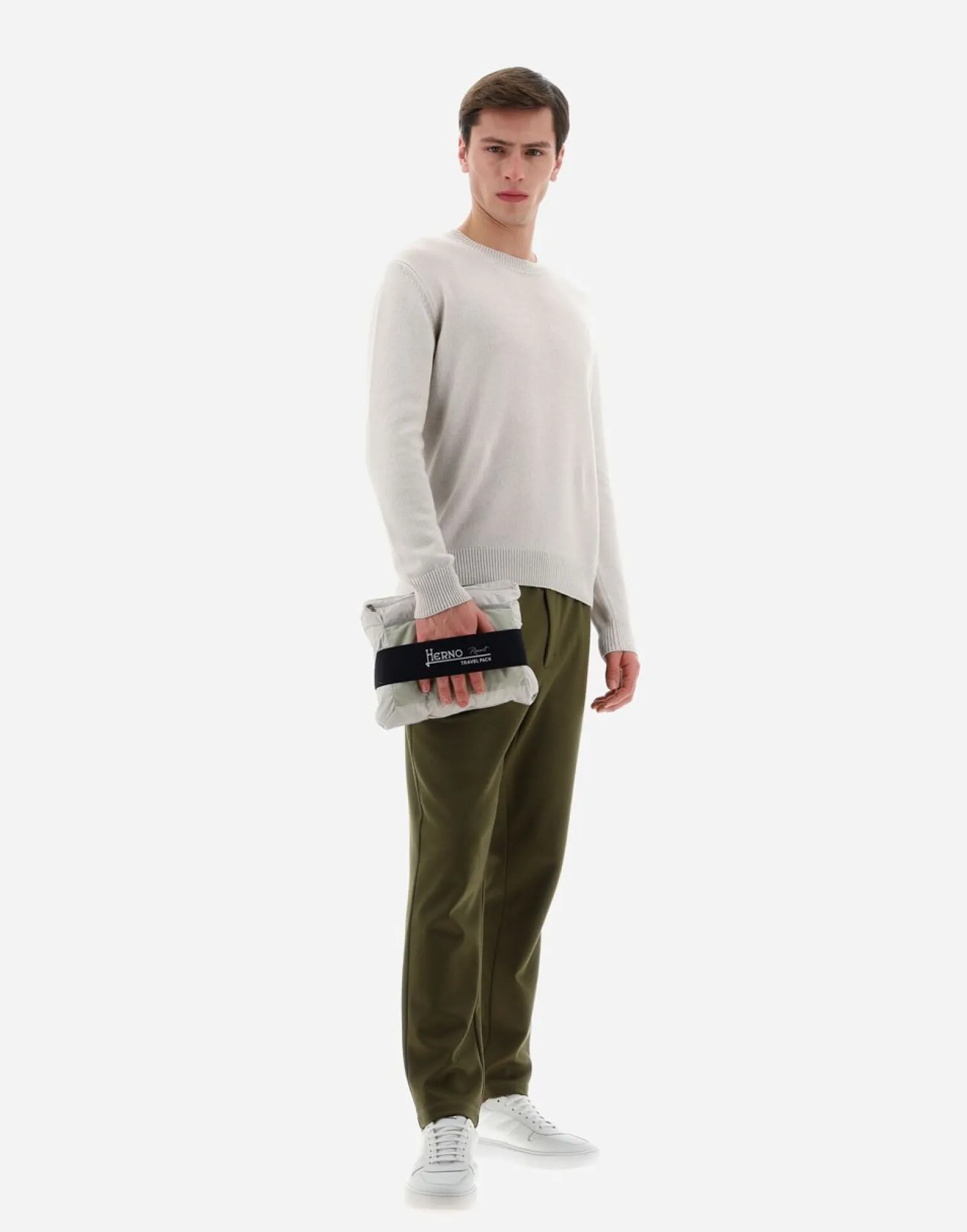 Herno Resort Bomber Jacket In Light Nylon Stretch & Light Jersey