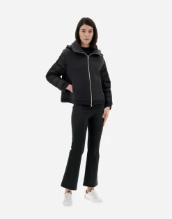 Herno Resort Bomber Jacket In Modern Double & Nylon Ultralight