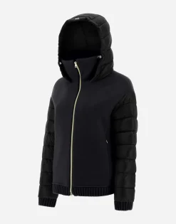 Herno Resort Bomber Jacket In Modern Double & Nylon Ultralight