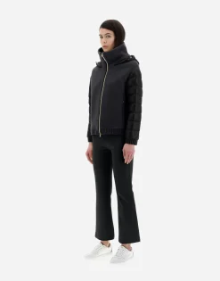 Herno Resort Bomber Jacket In Modern Double & Nylon Ultralight
