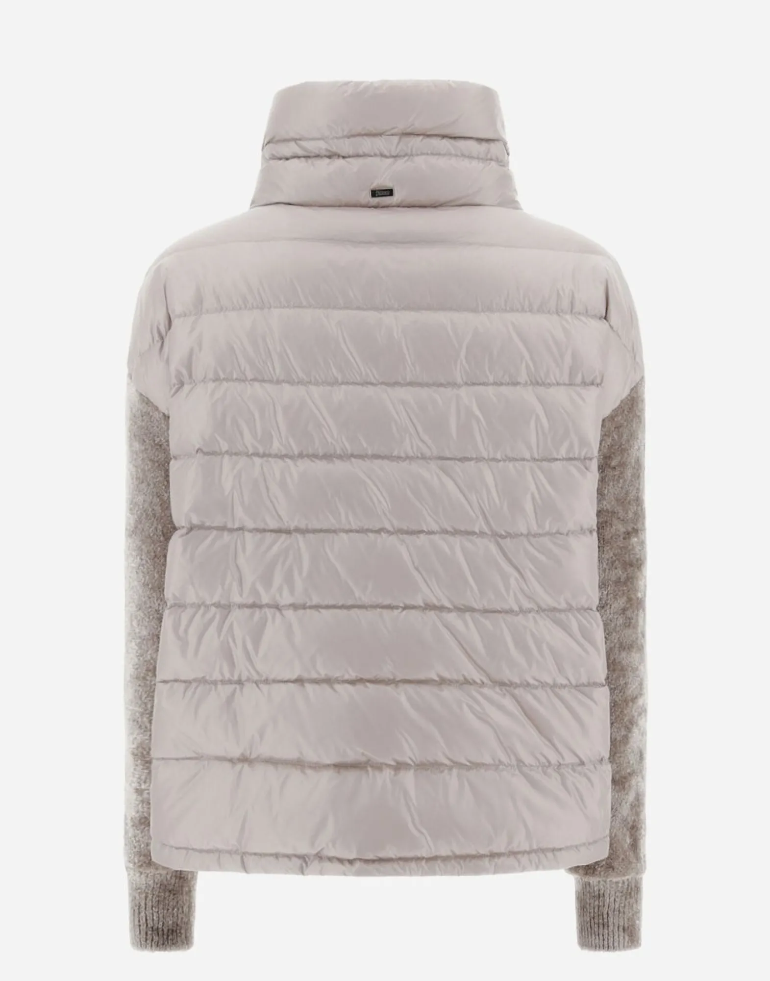 Herno Resort Bomber Jacket In Nylon Ultralight & Chenille Knit