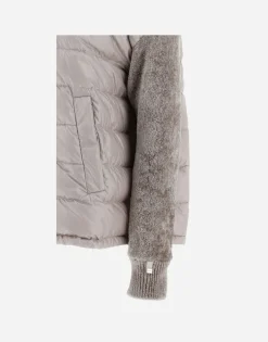Herno Resort Bomber Jacket In Nylon Ultralight & Chenille Knit
