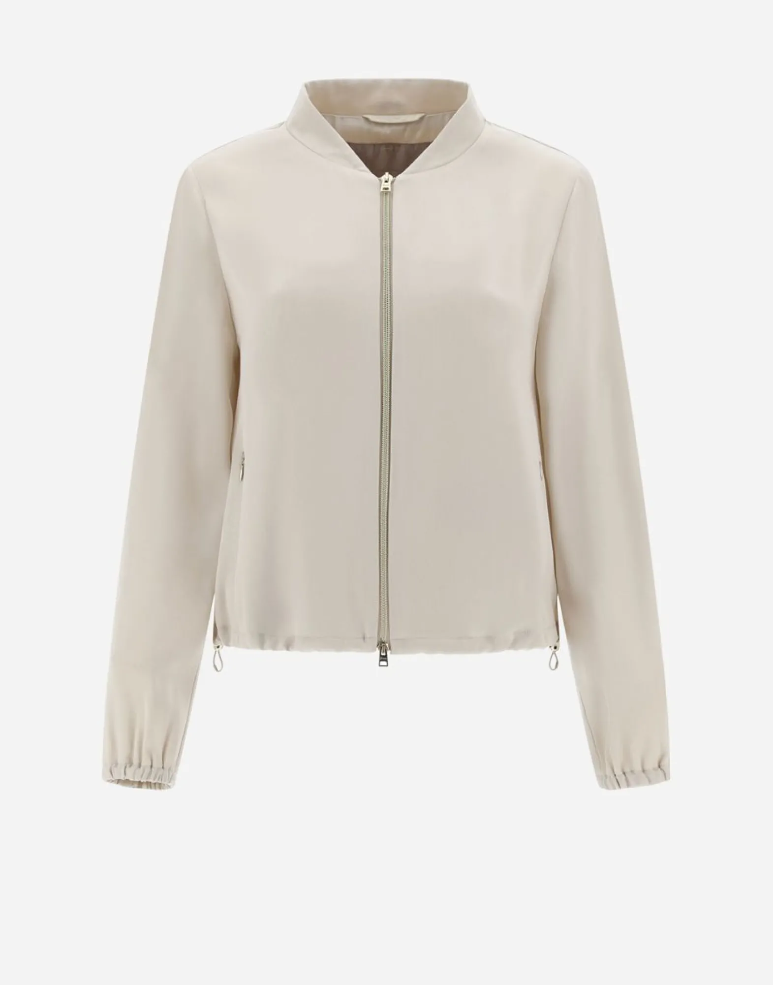 Herno Resort Bomber Jacket In Satin Effect
