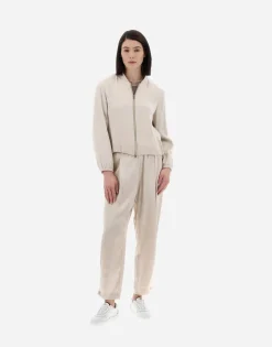 Herno Resort Bomber Jacket In Satin Effect