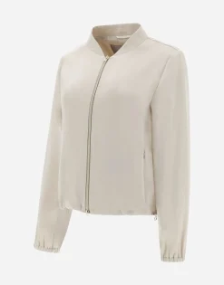 Herno Resort Bomber Jacket In Satin Effect