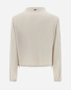 Herno Resort Bomber Jacket In Satin Effect