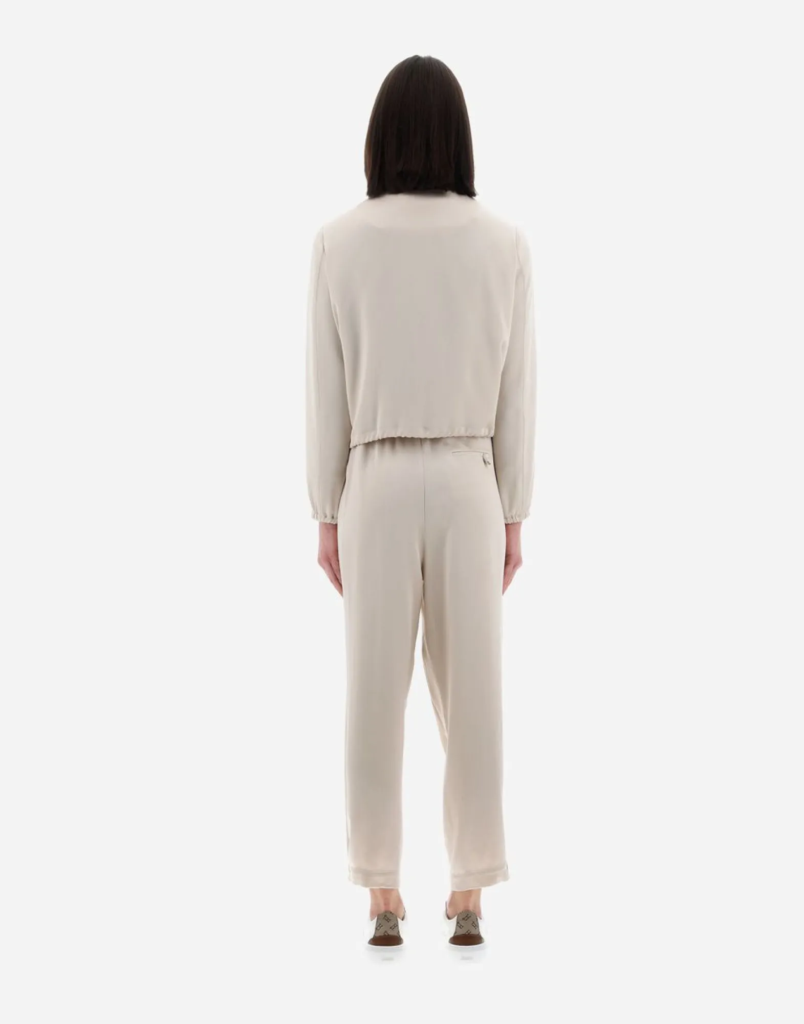 Herno Resort Bomber Jacket In Satin Effect