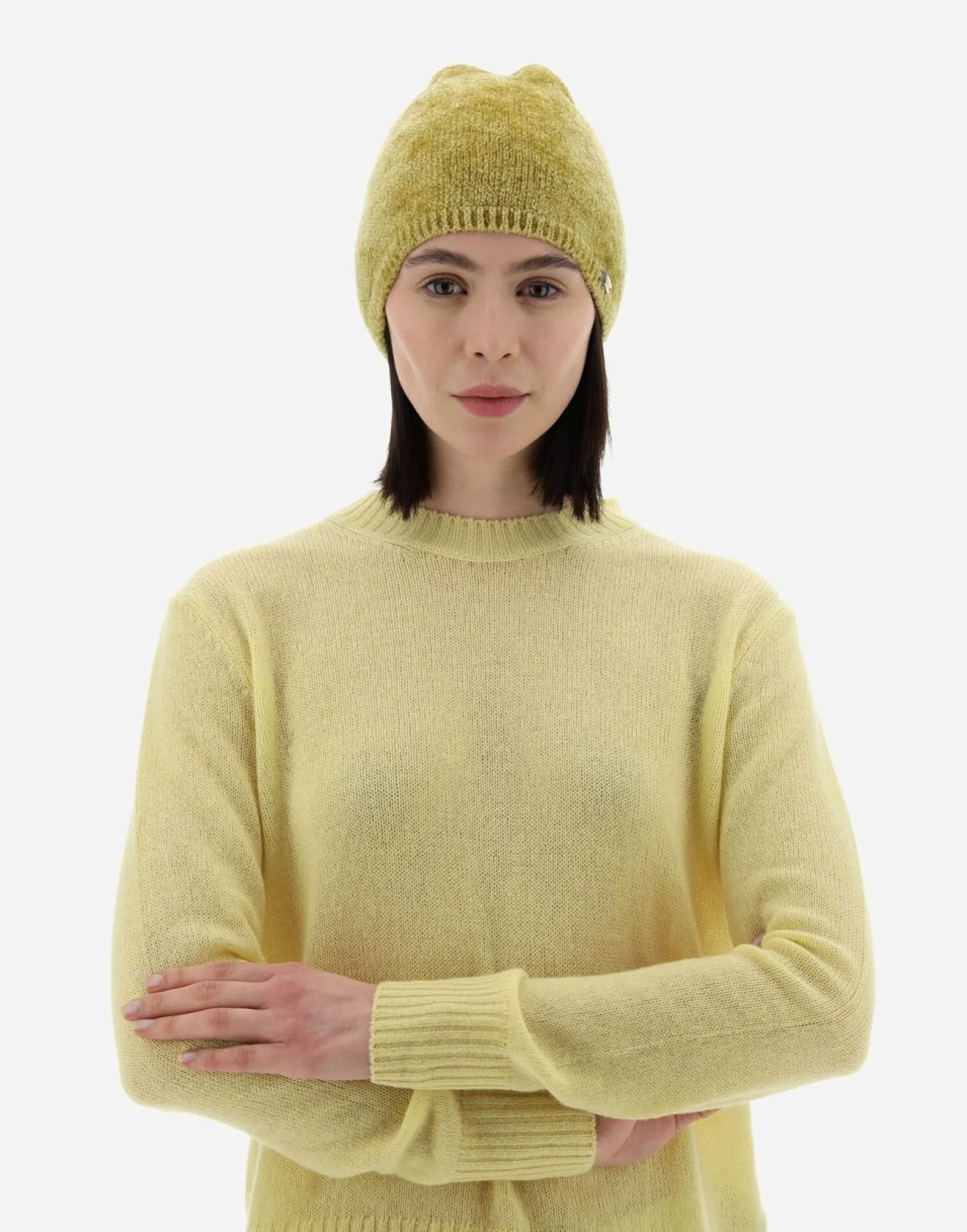 Herno Resort Cap In Chenille Knit