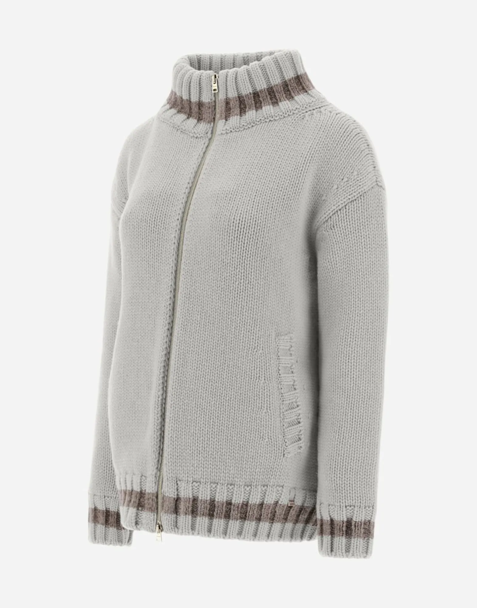 Herno Resort Cardigan In Infinity & Chenille Knit