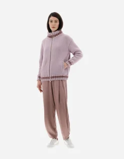 Herno Resort Cardigan In Infinity & Chenille Knit