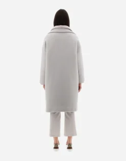 Herno Resort Coat In Modern Double & Nylon Ultralight