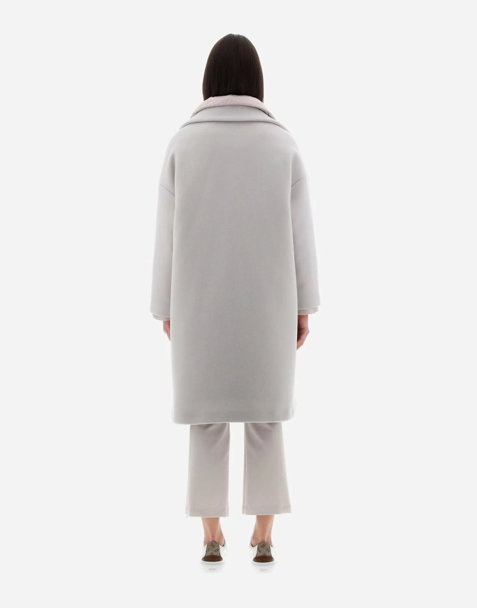 Herno Resort Coat In Modern Double & Nylon Ultralight