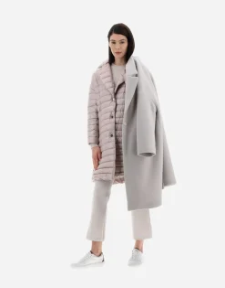Herno Resort Coat In Modern Double & Nylon Ultralight