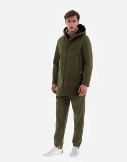 Herno Resort Parka In Mesh Wool
