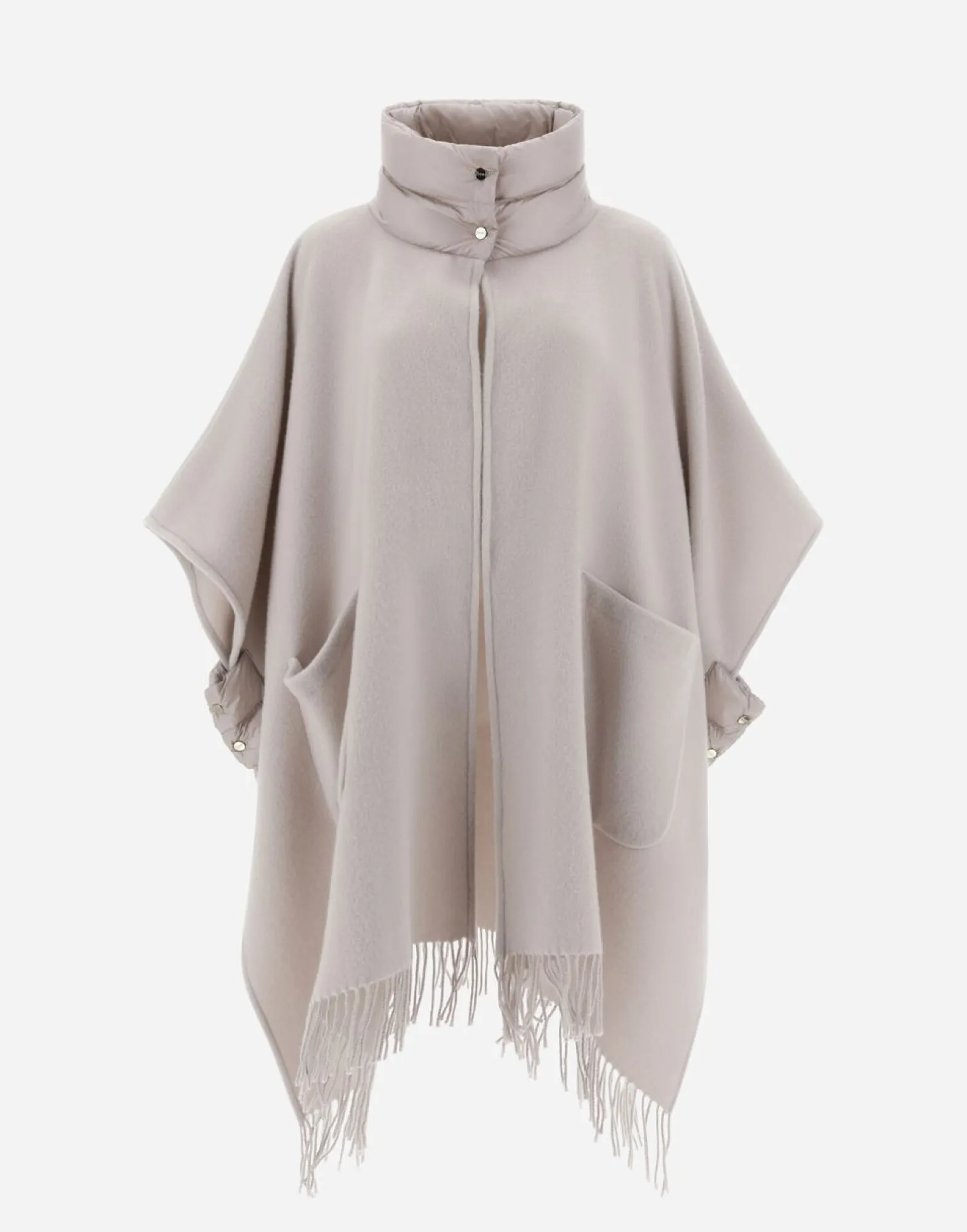Herno Resort Poncho In Warmy & Nylon Ultralight