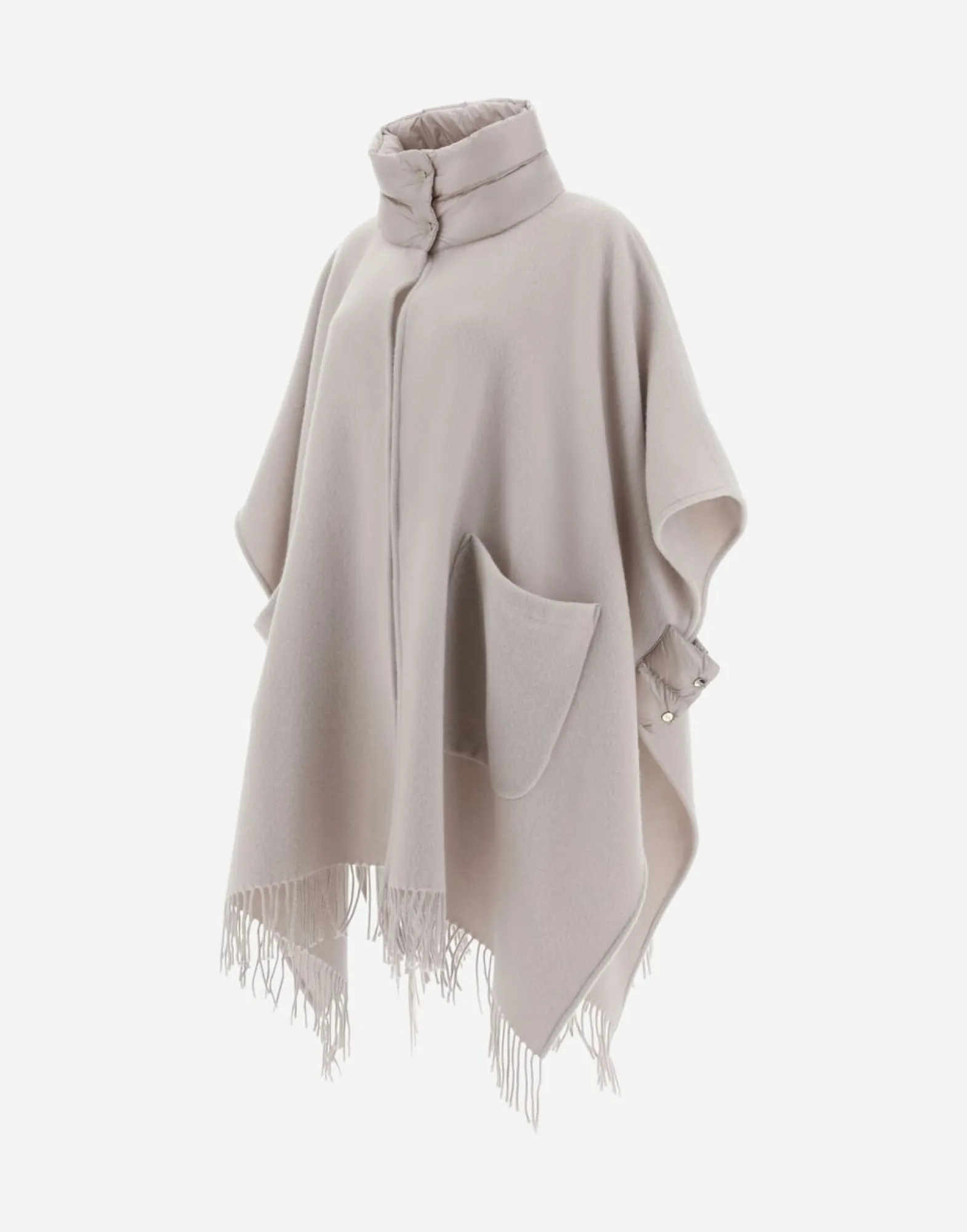 Herno Resort Poncho In Warmy & Nylon Ultralight