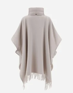 Herno Resort Poncho In Warmy & Nylon Ultralight