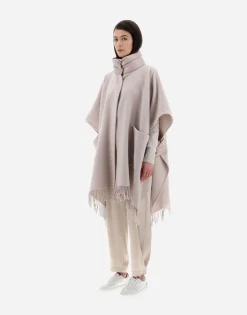 Herno Resort Poncho In Warmy & Nylon Ultralight