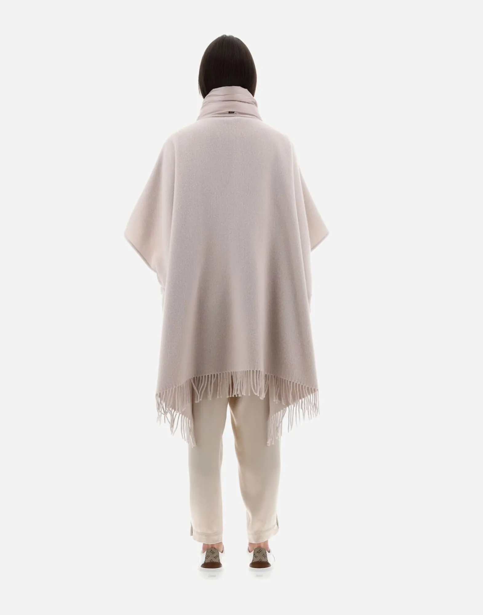 Herno Resort Poncho In Warmy & Nylon Ultralight