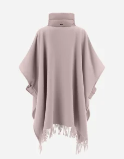 Herno Resort Poncho In Warmy & Nylon Ultralight