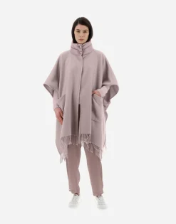 Herno Resort Poncho In Warmy & Nylon Ultralight