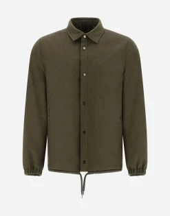Herno Resort Shirt In Cashmere & Silk