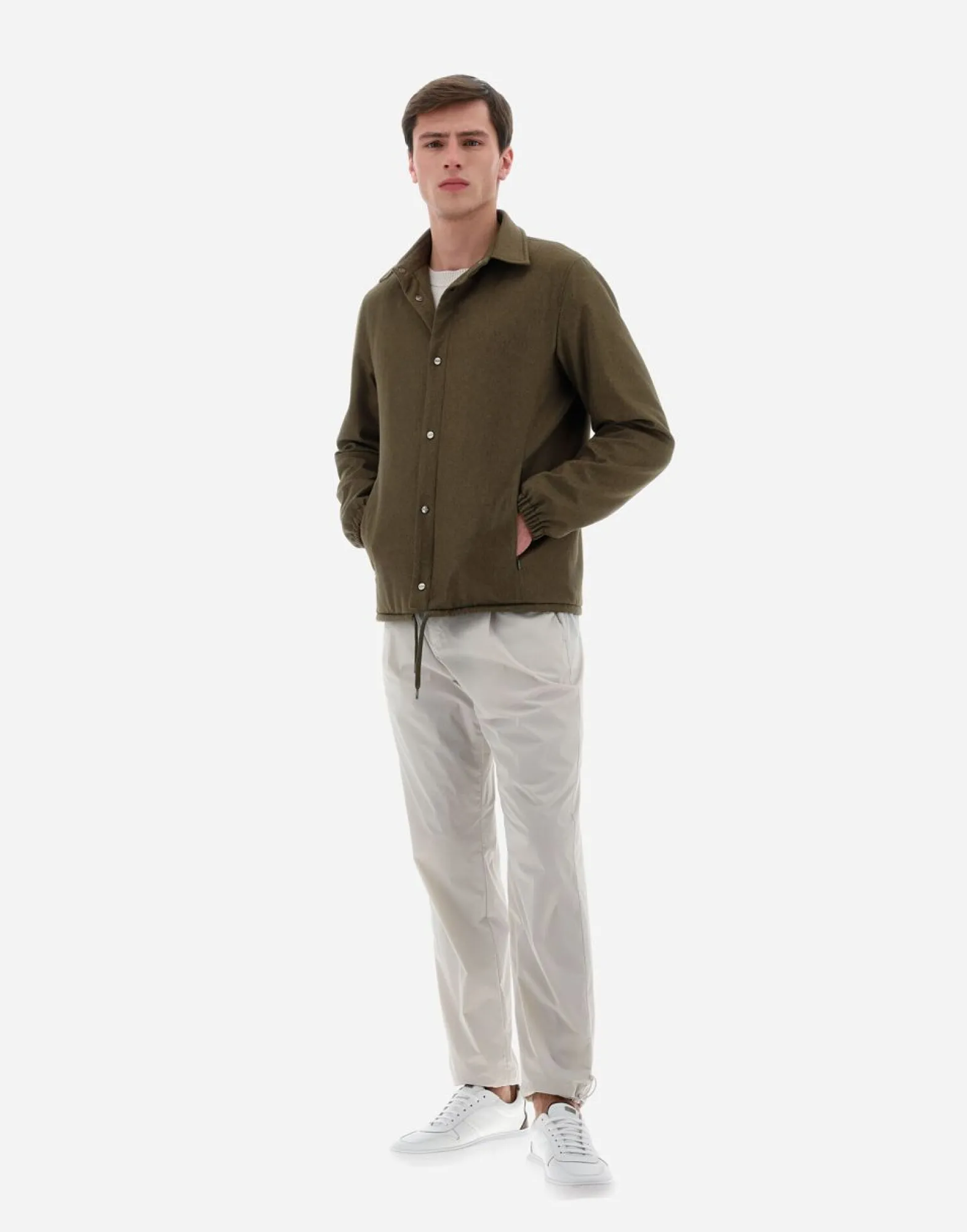 Herno Resort Shirt In Cashmere & Silk