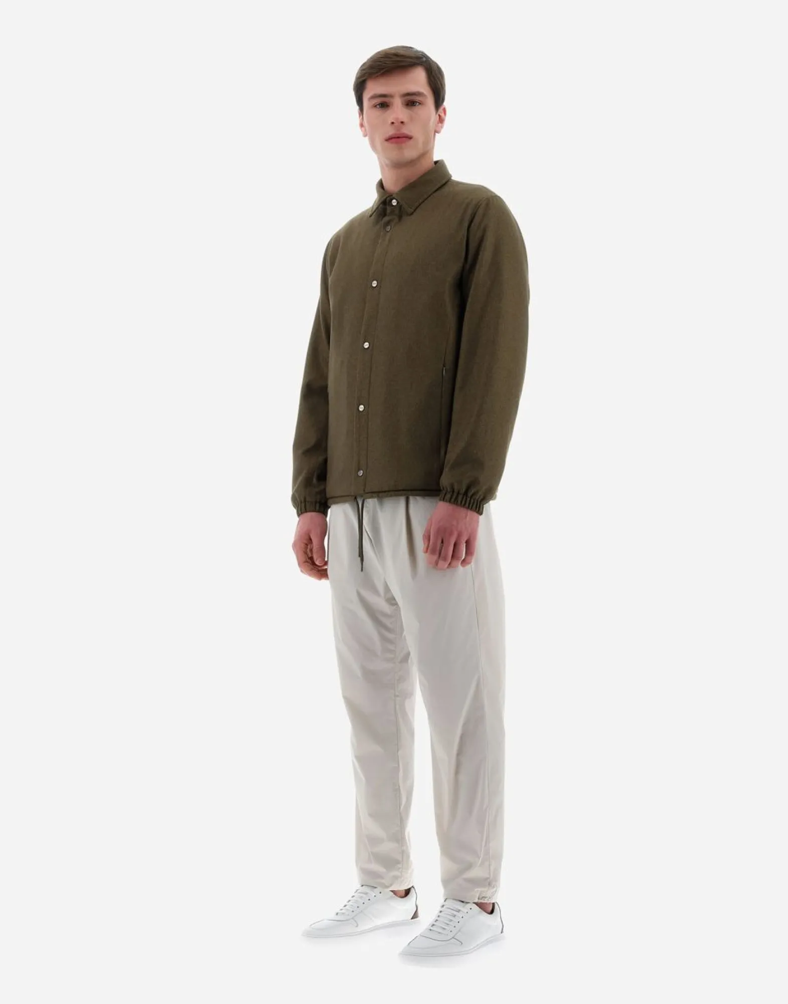Herno Resort Shirt In Cashmere & Silk