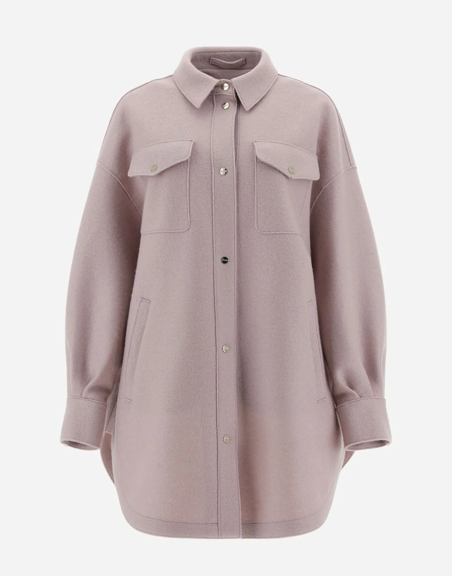 Herno Resort Shirt In Light Boiled Wool