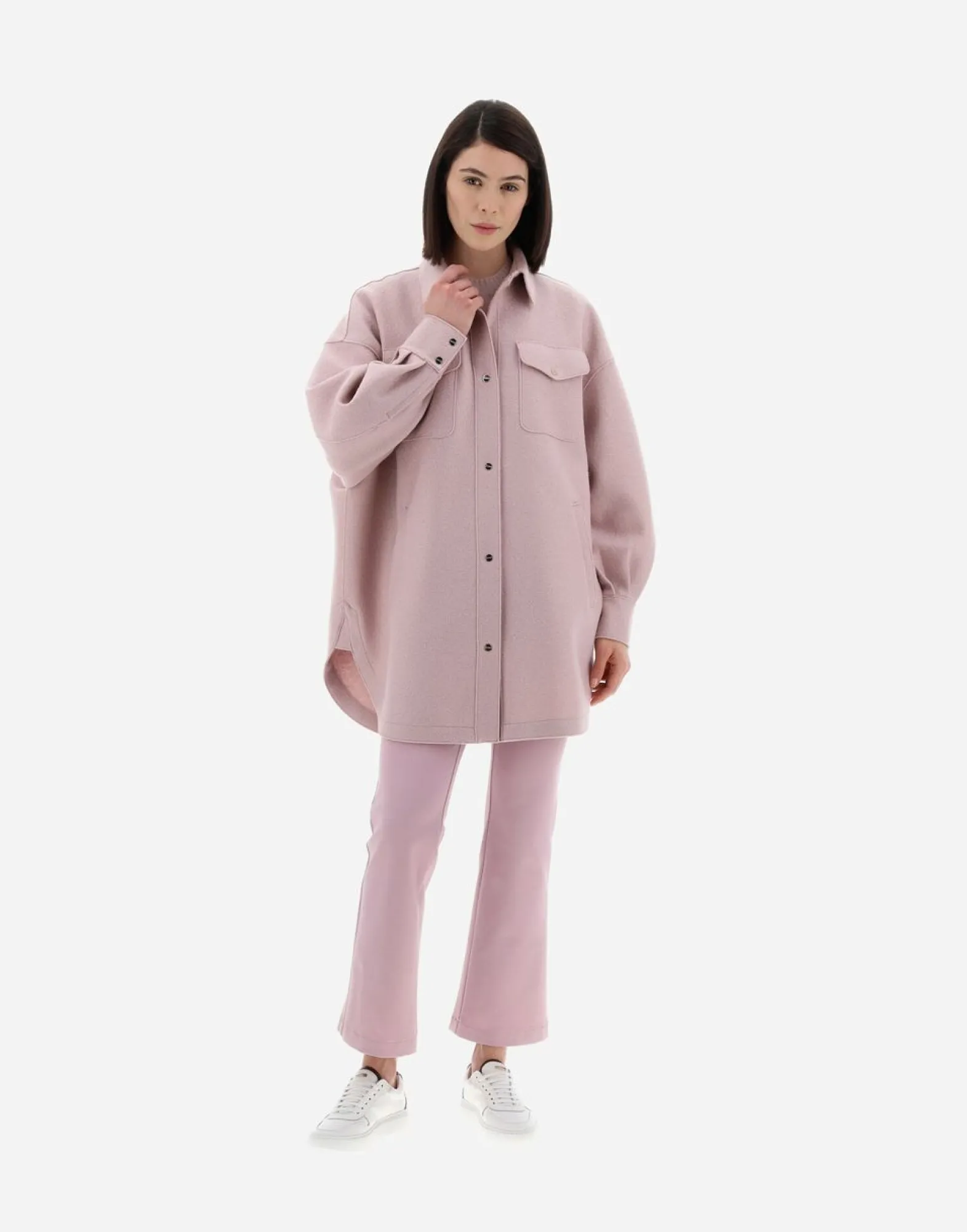 Herno Resort Shirt In Light Boiled Wool