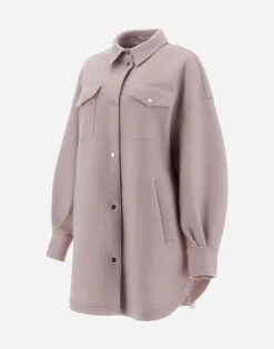 Herno Resort Shirt In Light Boiled Wool