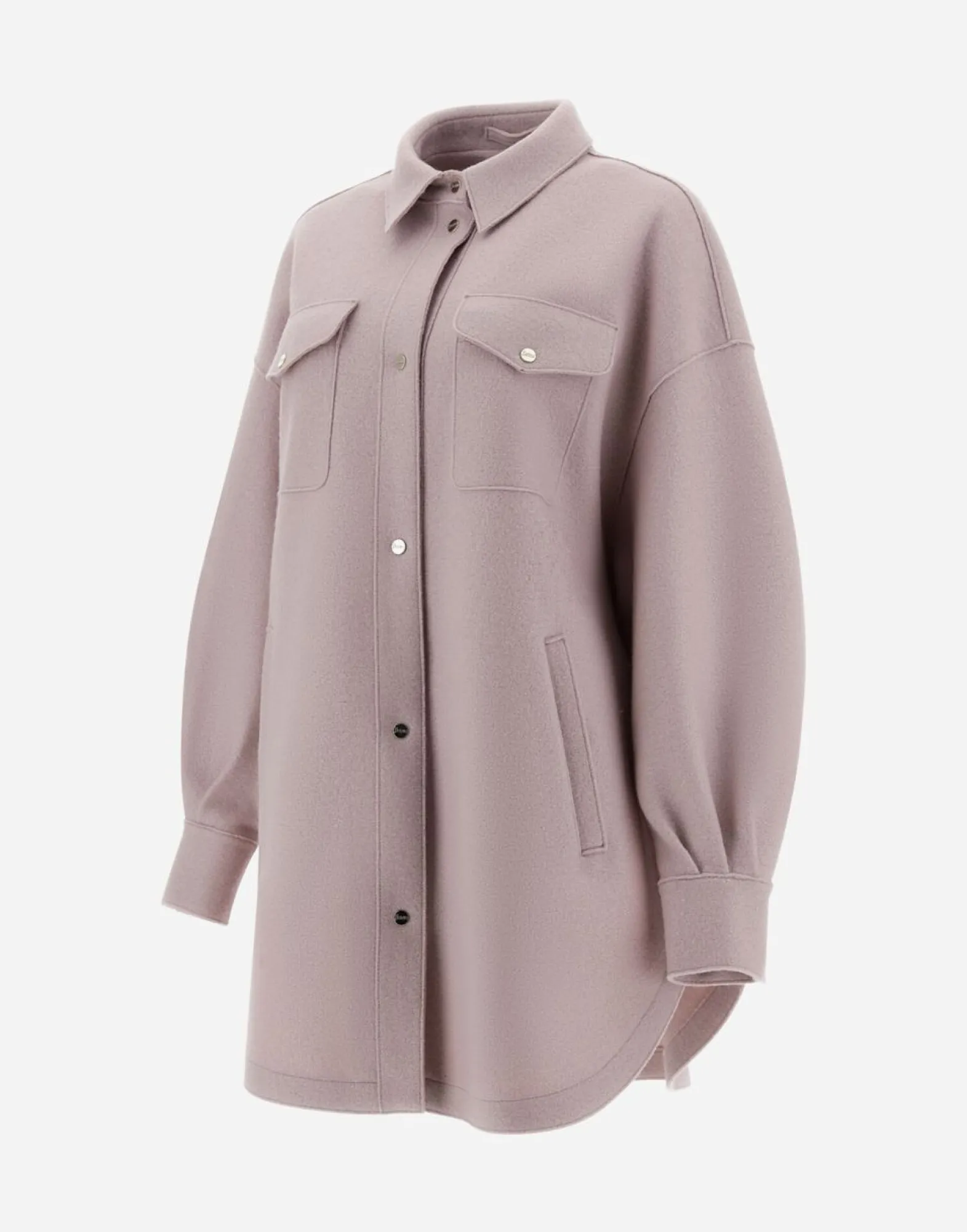 Herno Resort Shirt In Light Boiled Wool