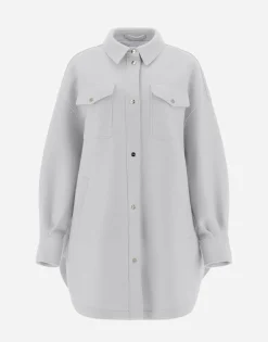 Herno Resort Shirt In Light Boiled Wool