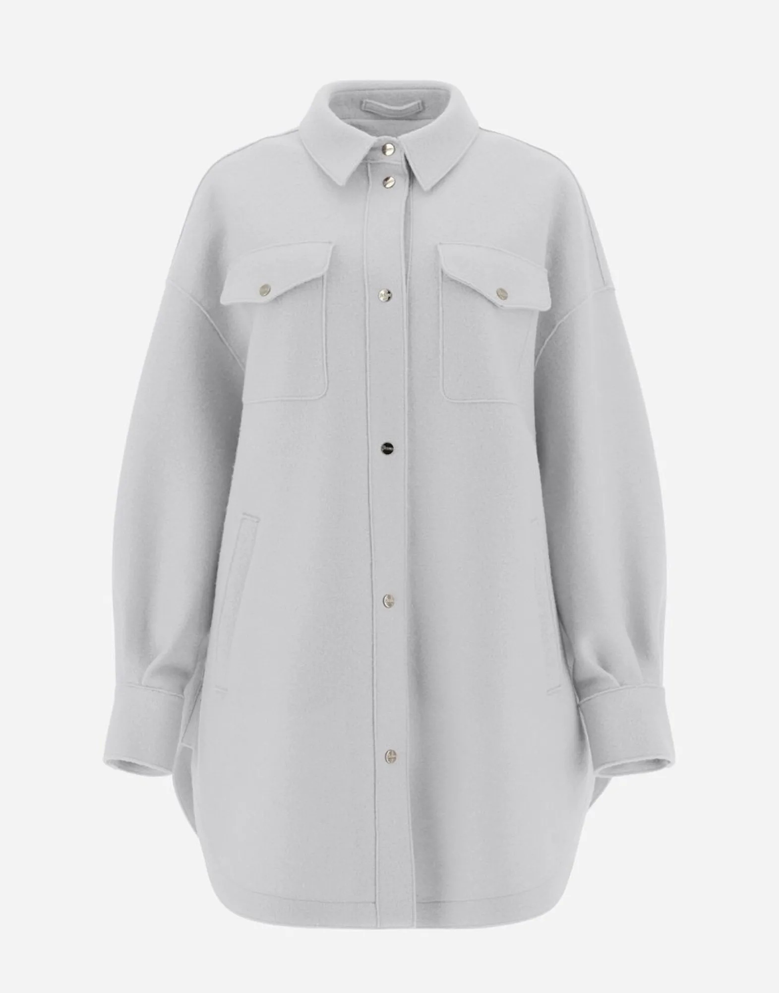 Herno Resort Shirt In Light Boiled Wool