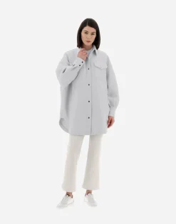 Herno Resort Shirt In Light Boiled Wool