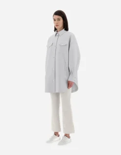 Herno Resort Shirt In Light Boiled Wool