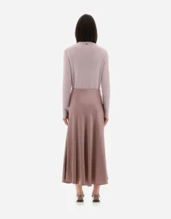 Herno Resort Skirt In Satin Effect