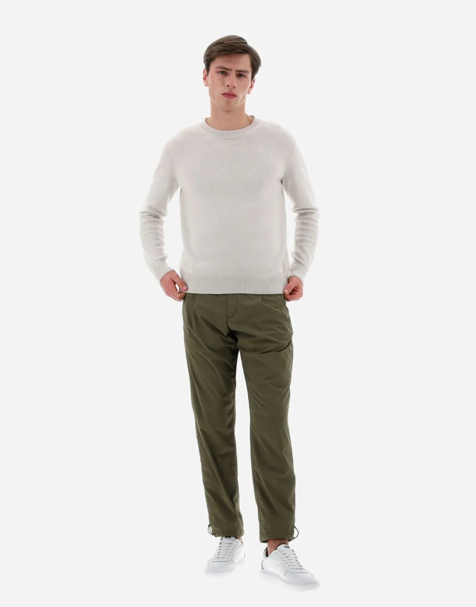 Herno Resort Sweater In Cloud Cashmere