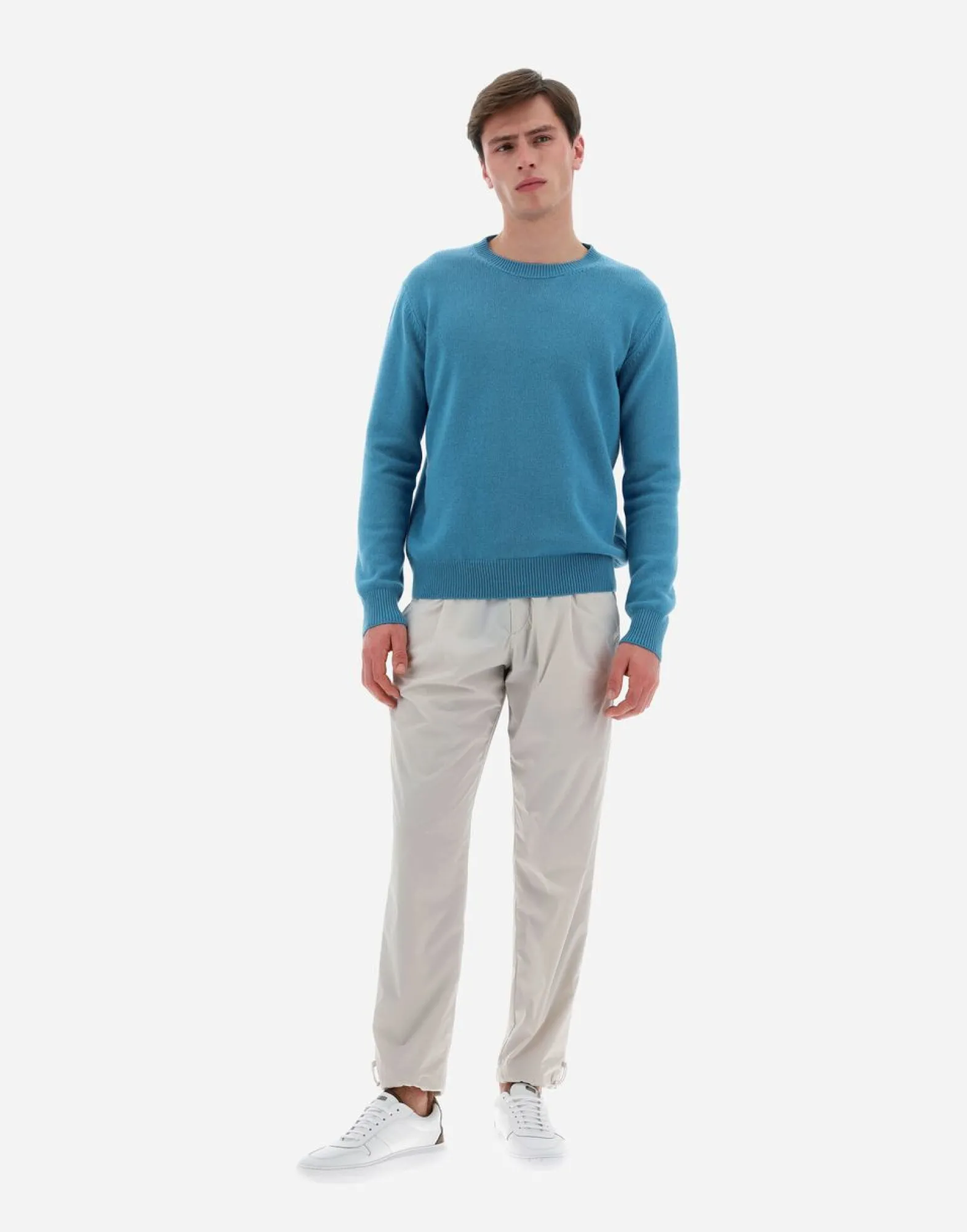 Herno Resort Sweater In Cloud Cashmere