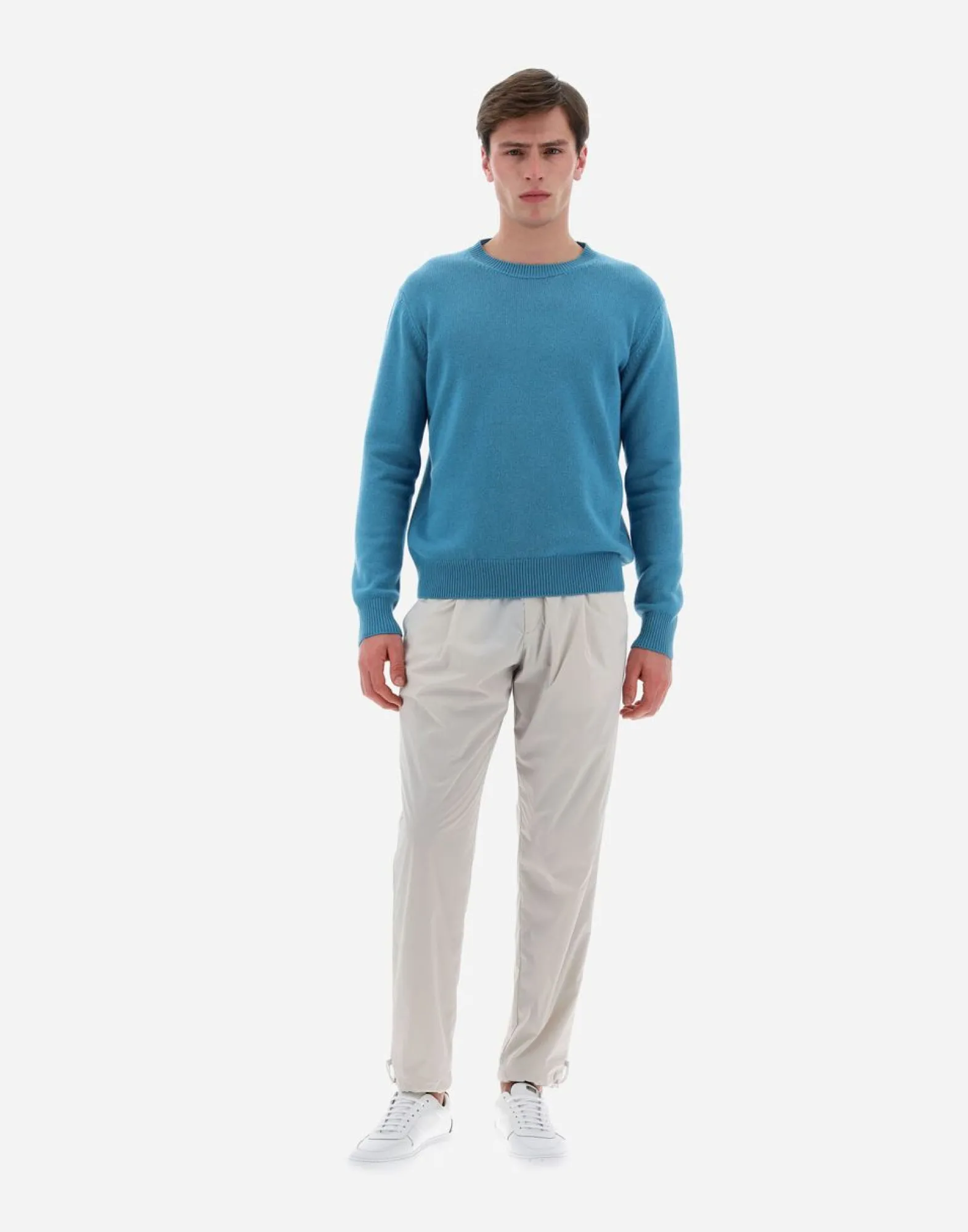 Herno Resort Sweater In Cloud Cashmere