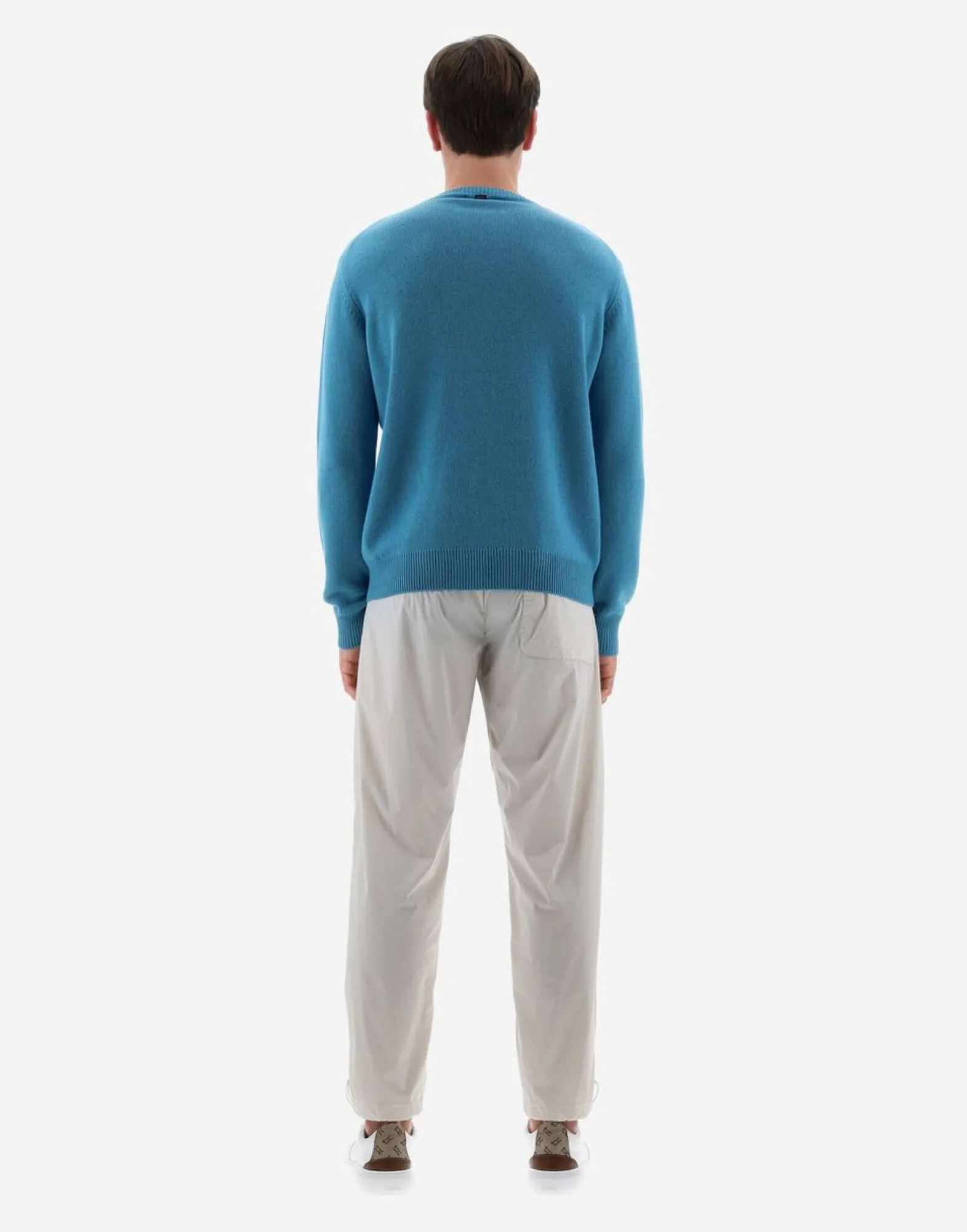 Herno Resort Sweater In Cloud Cashmere