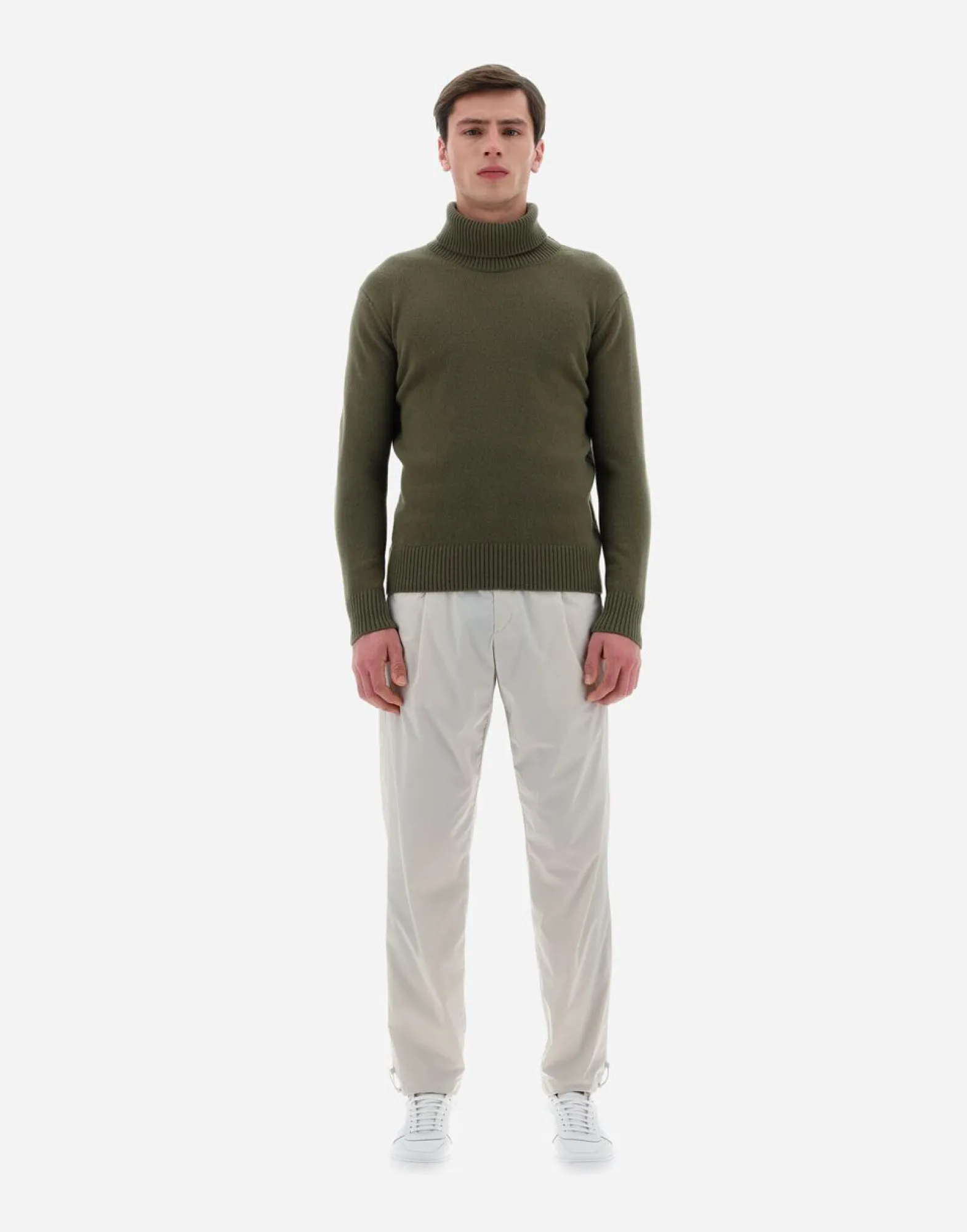 Herno Resort Sweater In Light Infinity Wool