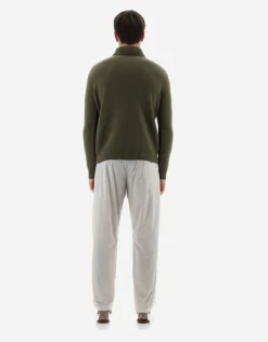 Herno Resort Sweater In Light Infinity Wool
