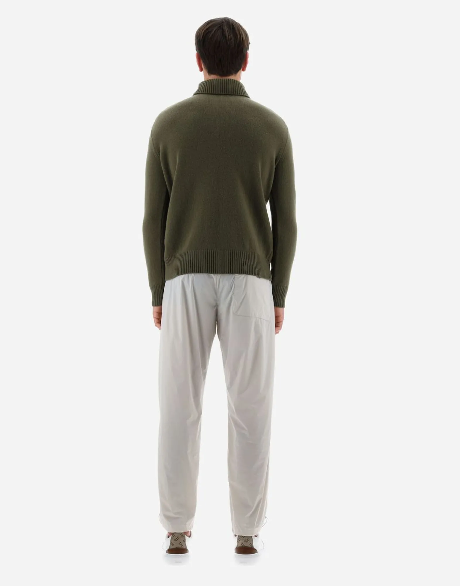 Herno Resort Sweater In Light Infinity Wool
