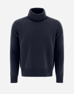 Herno Resort Sweater In Light Infinity Wool