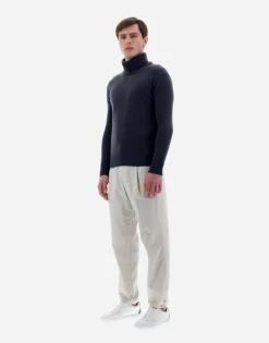 Herno Resort Sweater In Light Infinity Wool