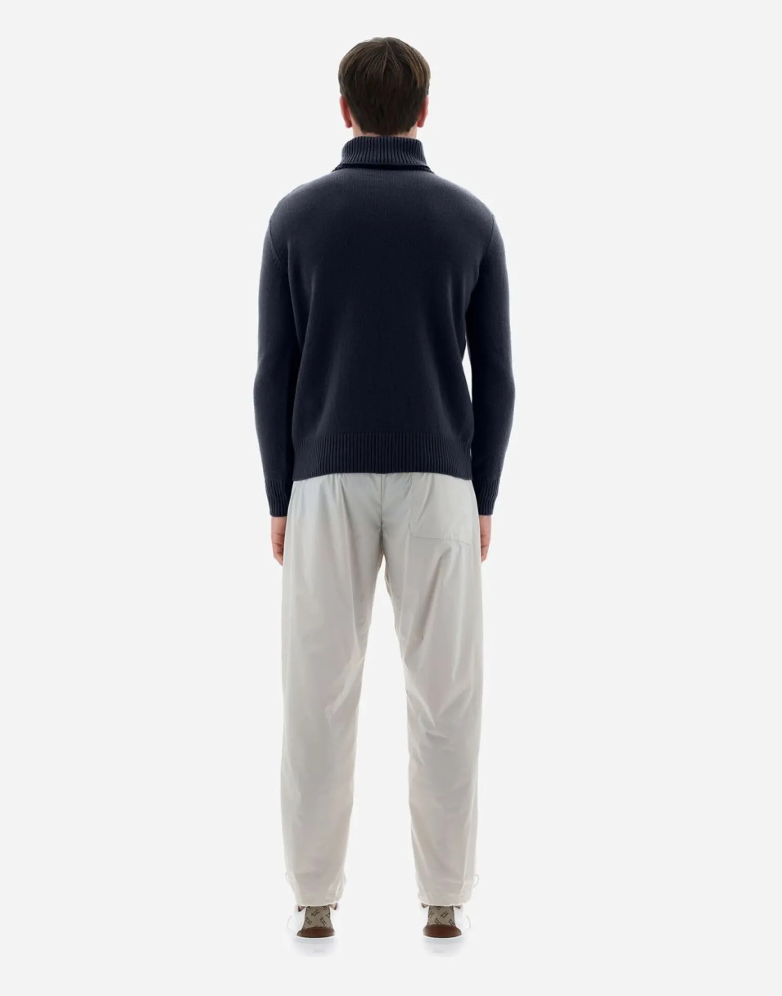Herno Resort Sweater In Light Infinity Wool