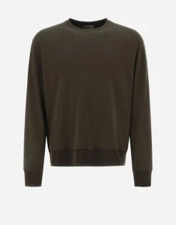 Herno Resort Sweatshirt In Basic Cotton