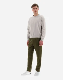 Herno Resort Sweatshirt In Boiled Wool Jersey